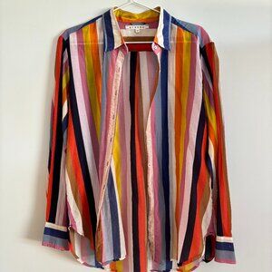 XiRENA Colorful Stripe Beau Blouse